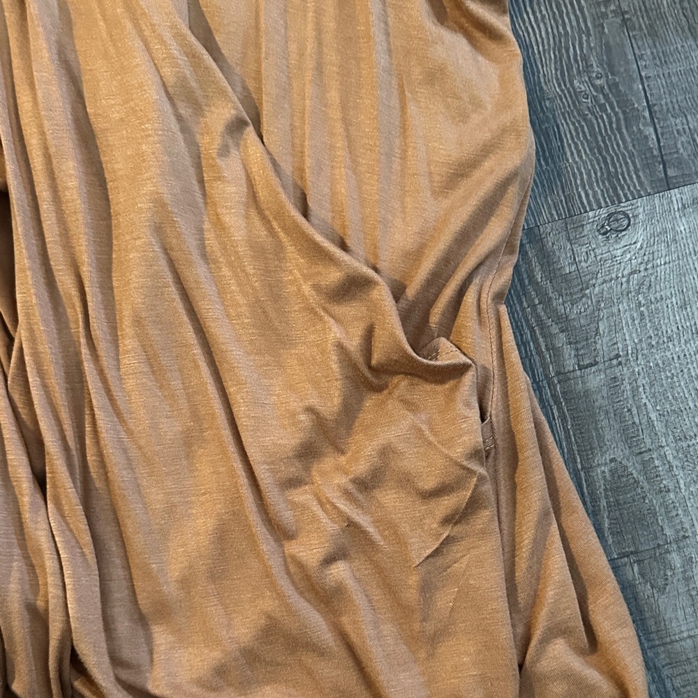 Rust Orange Drape Cardigan - Picture 2 of 3